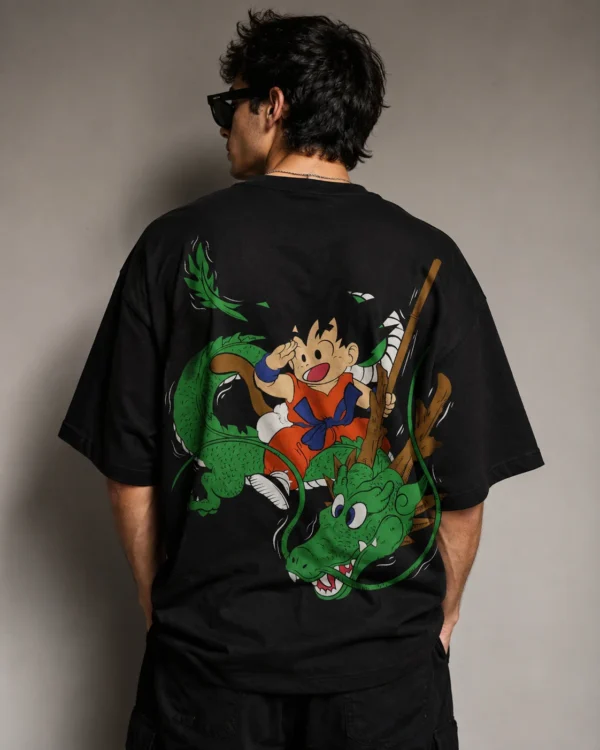 Dragon Spirit Oversized Anime Graphic T-Shirt